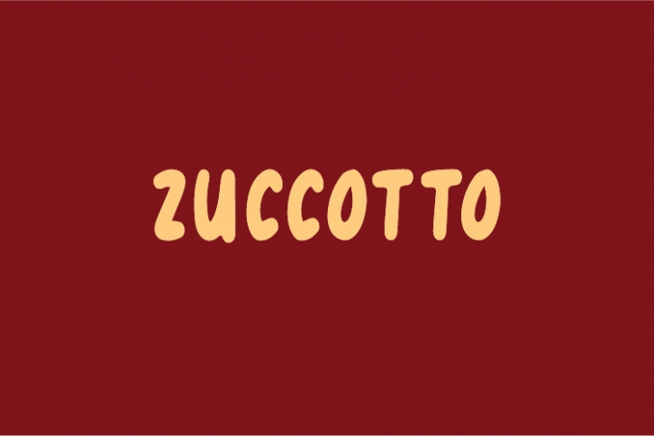 Zuccotto Font Download