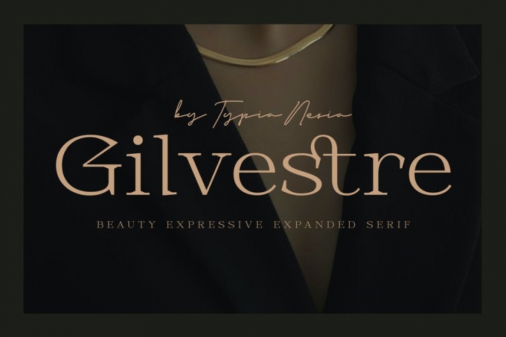 Gilvestre - Beauty Luxury Expanded Serif Font Download