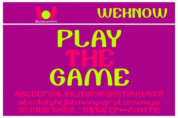 Play the Game Font Download