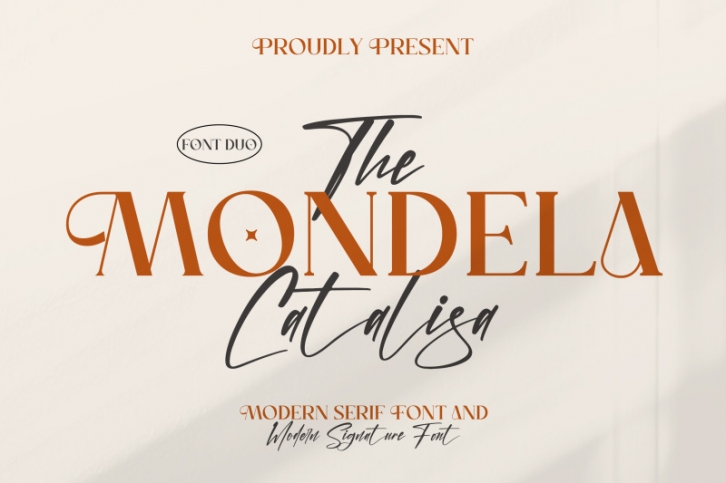 The Mondela Catalisa Typeface Font Download