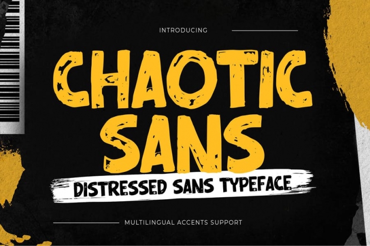 Chaotic Sans - Distressed Display Sans Font Download