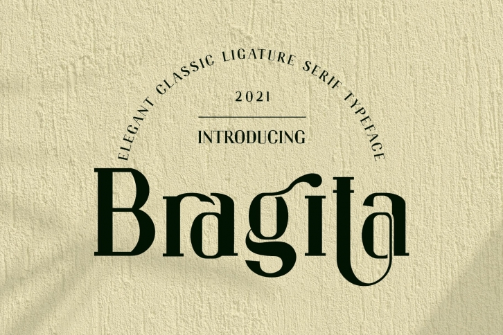 Bragita Ligature Serif Typeface Font Download