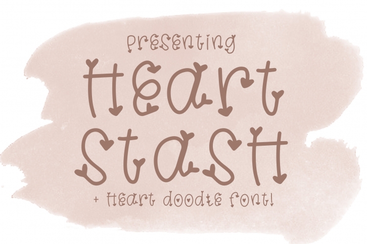 Heart Stash with Heart Doodles! Font Download