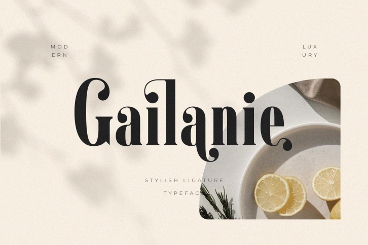 Gailanie // Stylish Ligature Font Download