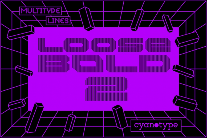 MultiType Lines Loose Bold 2 Font Download