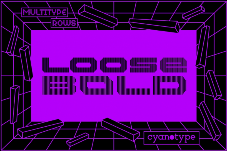 MultiType Lines Loose Bold Font Download