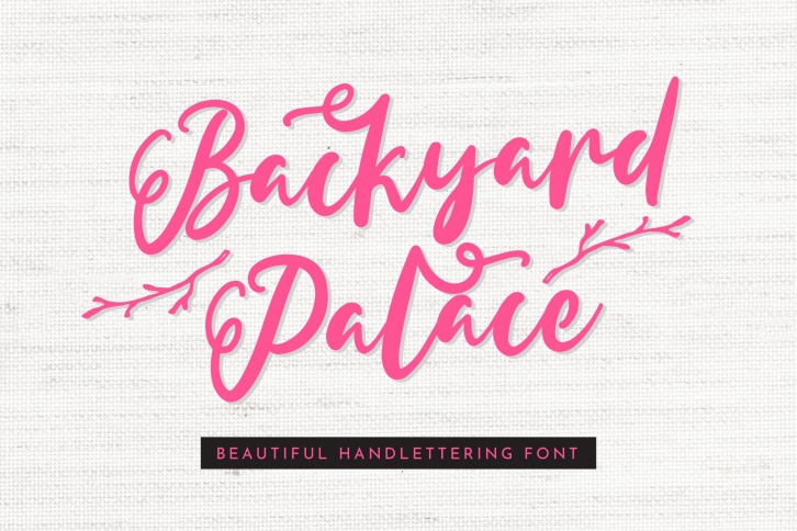 Backyard Palace Font Download