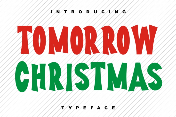 Tomorrow Christmas Font Download