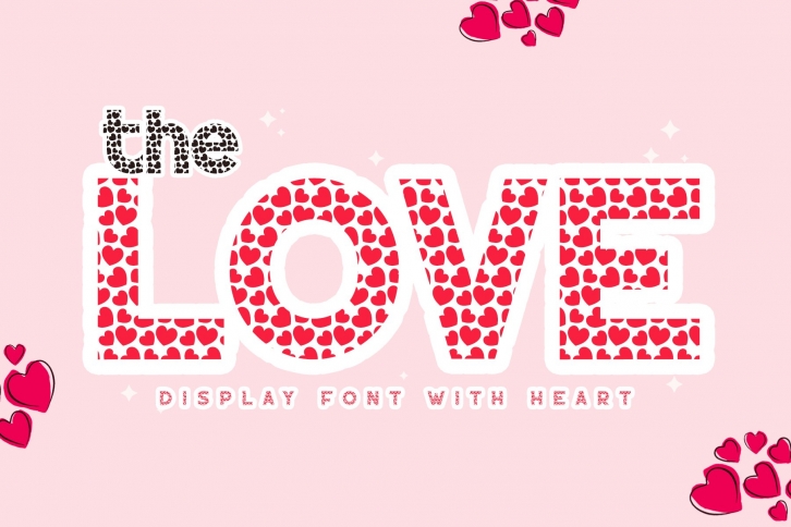 The Love with Heart Accent Font Download