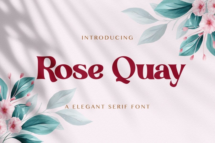 Rose Quay - Elegant Serif Font Font Download