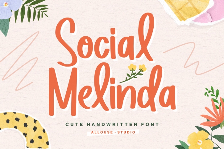 Social Melinda Cute Handwritten Font Download