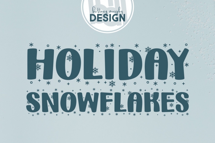 Holiday Snowflakes Font Download