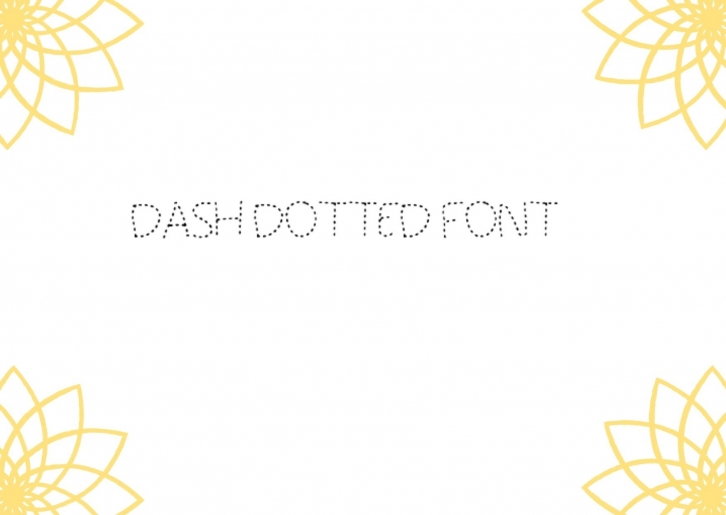 Dash Dotted Font Download