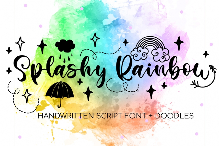 Splashy Rainbow Font Download