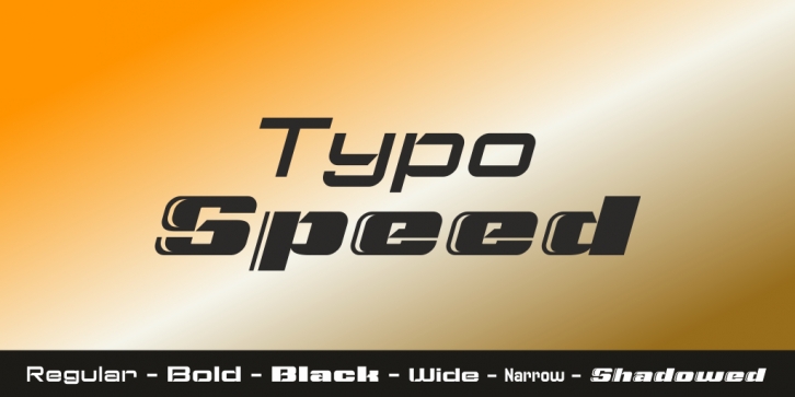 Typo Speed Font Download