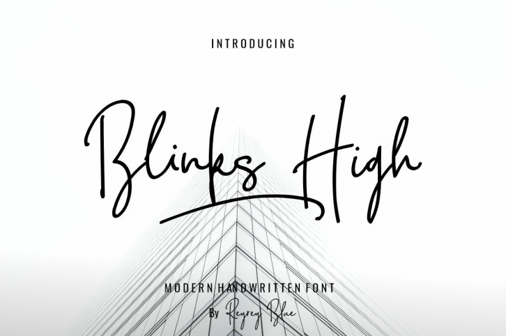 Blink High Signature Script Font Download