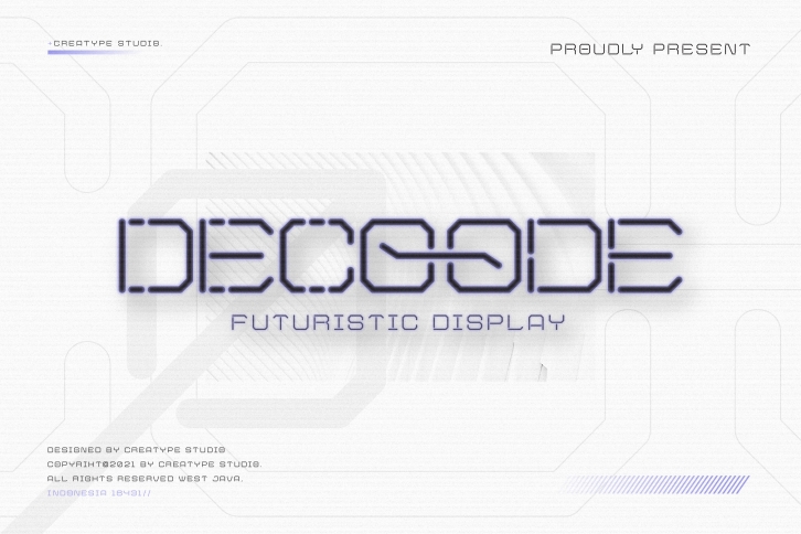Decoode Futuristic Display Font Download