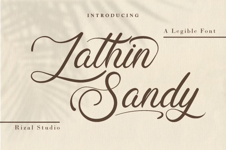Lathin Sandy Font Download