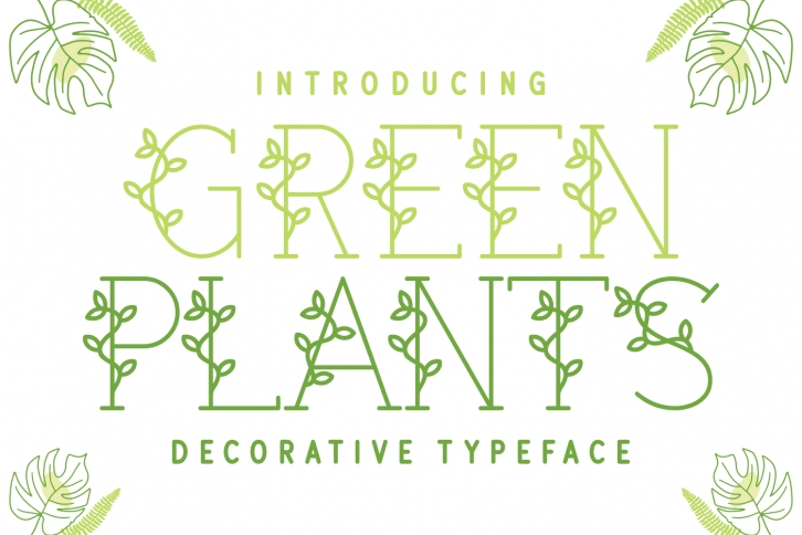 Green Plants Font Download