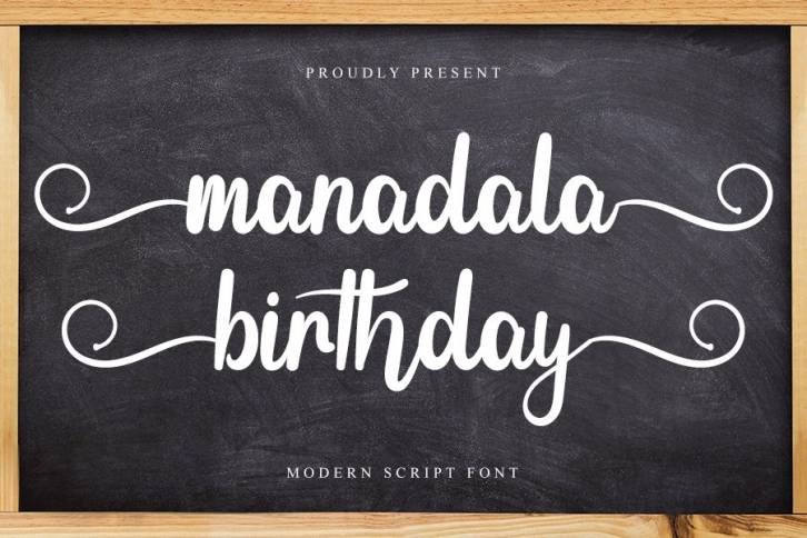 Mandala Birthday Font Download