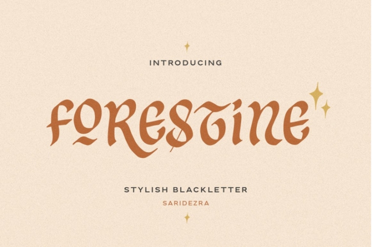 Forestine - Stylish Blackletter Font Download