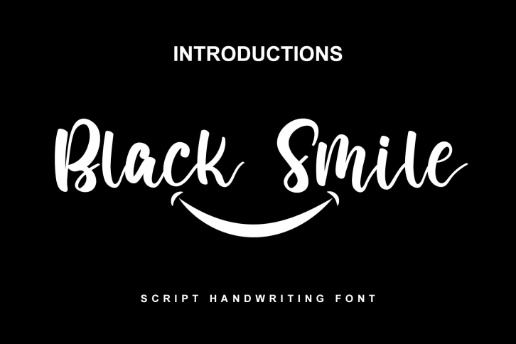 Black Smile Font Download