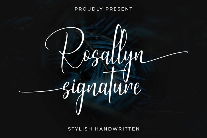Rosallyn Signature Font Download