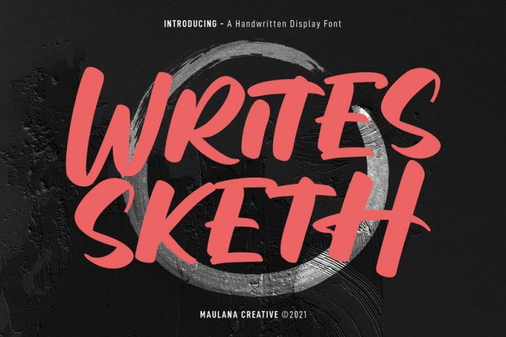 Writes Sketh Handwritten Display Font Font Download