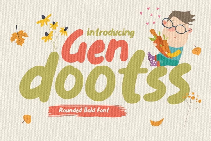 Gendootss - Playful Display Font Download