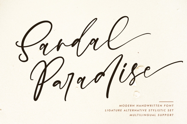 Sandal Paradise Signature Font Download