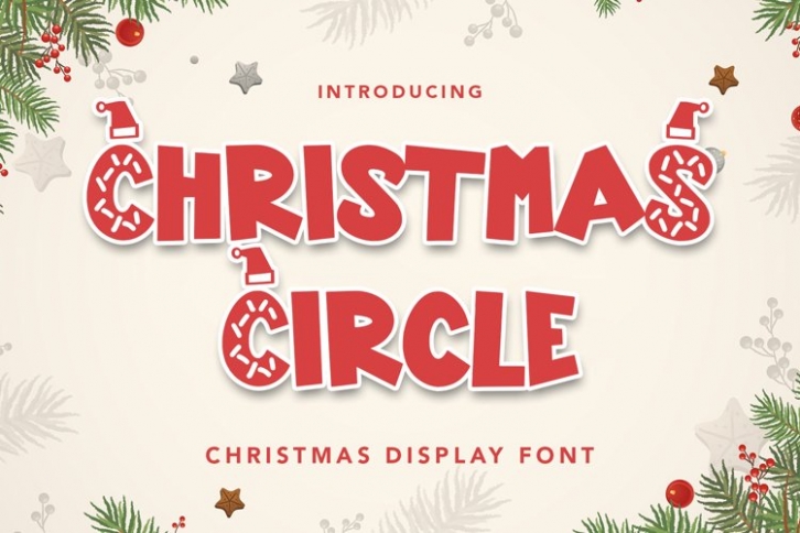 Christmas Circle Font Download