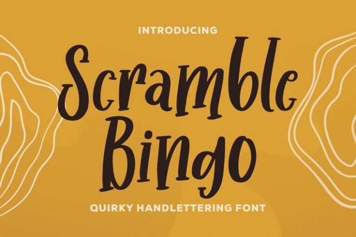Scramble Bingo Font Download