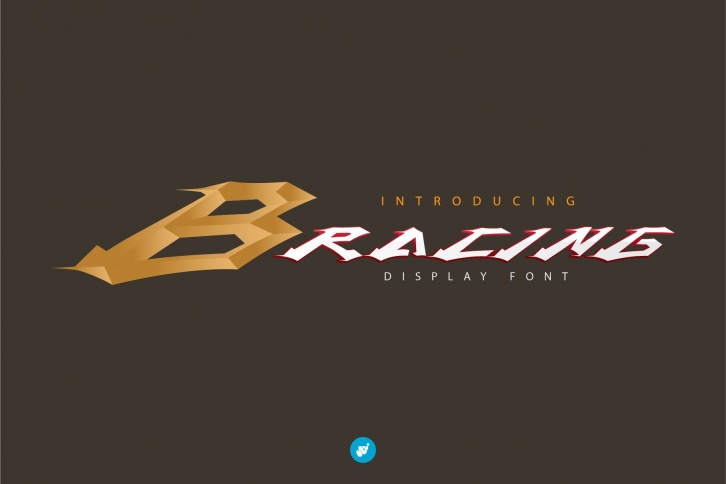 BRACING Headline Racing font Font Download