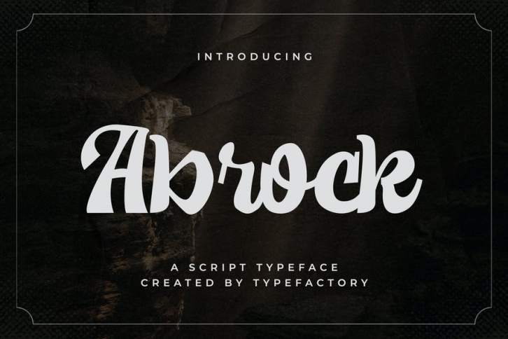 Abrock - Vintage Bold Script Font Download