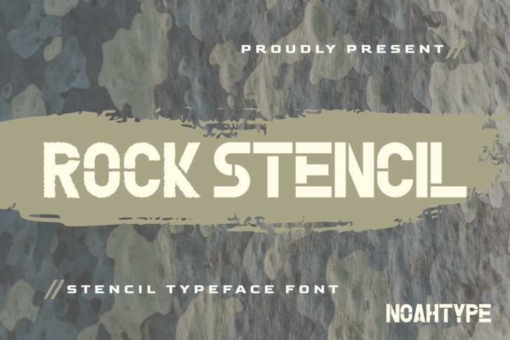 Rock Stencil Font Download