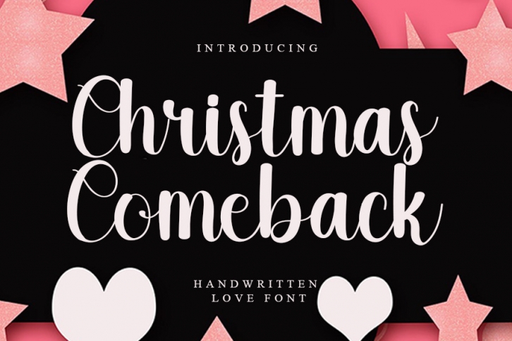 Christmas Comeback Font Download