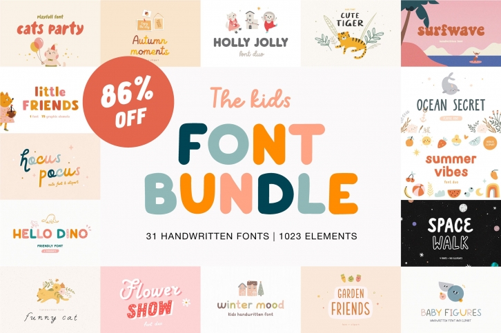 The kids BUNDLE Font Download