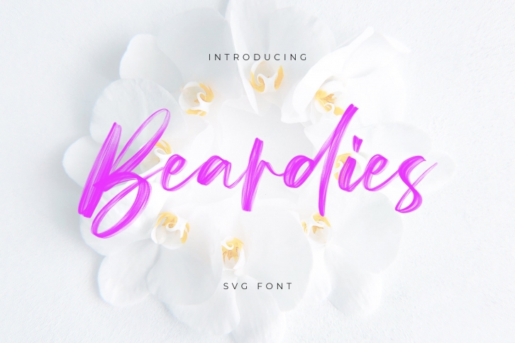 Beardies || Cute SVG Font Download