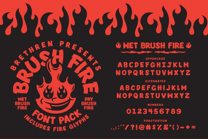 Brush Fire Family Font Download