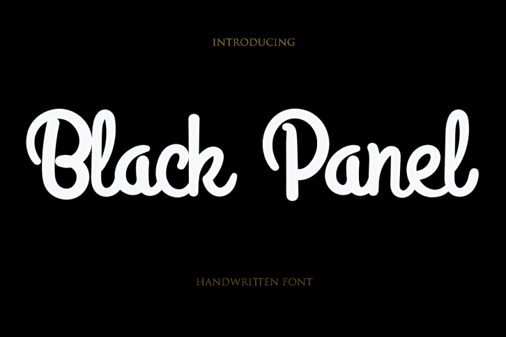 Black Panel Font Download