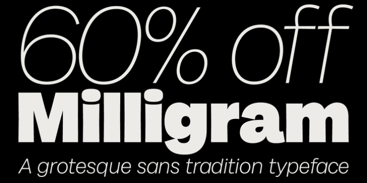 Milligram Font Download