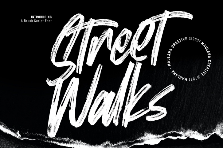 Street Walks Brush Script Font Download