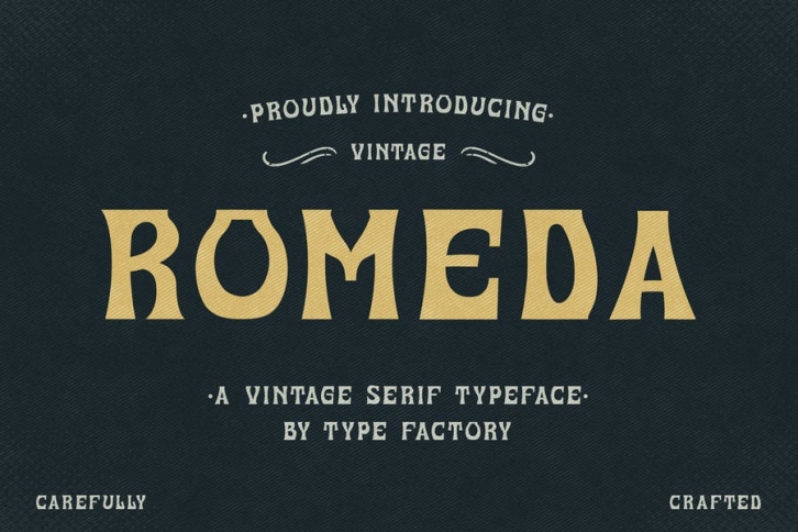 Romeda - Vintage Serif Typeface Font Download