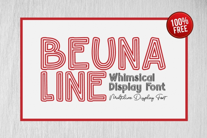 Beuna Line Font Download