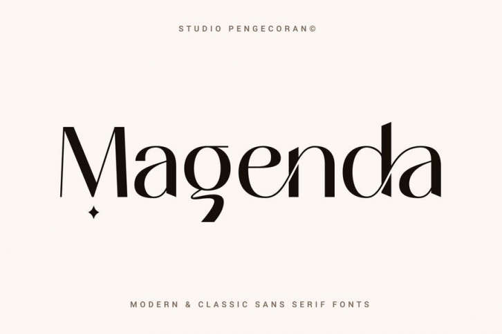 Magenda – Modern & Classic Sans Serif Fonts Font Download
