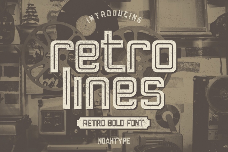 Retro Lines Font Download