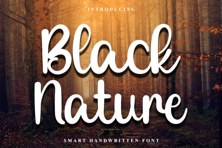 Black Nature Font Download