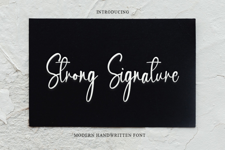 Strong Signature Font Download