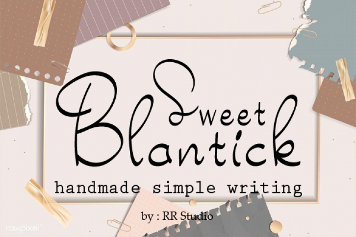 Sweet Blantick Font Download