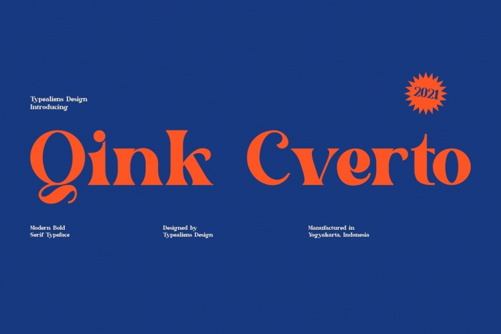 Qink Cverto Font Download